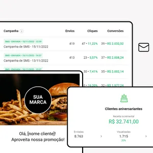 Campanhas SMS, E-mail, WhatsApp